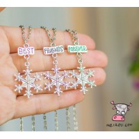 Кулон для троих друзей "Best Friends Forever. Снежная зима. Цена за набор
